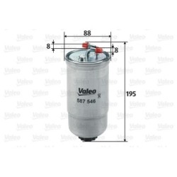 Buy Fuel Filter VALEO 587546 for HONDA 16901-S6F-E01