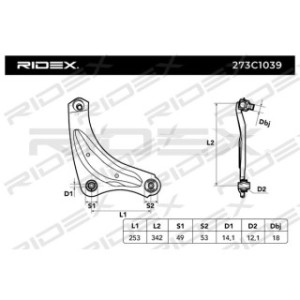 Control Trailing Arm - RIDEX 273C1039
