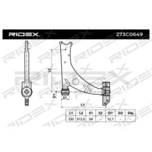 Control Trailing Arm - RIDEX 273C0649
