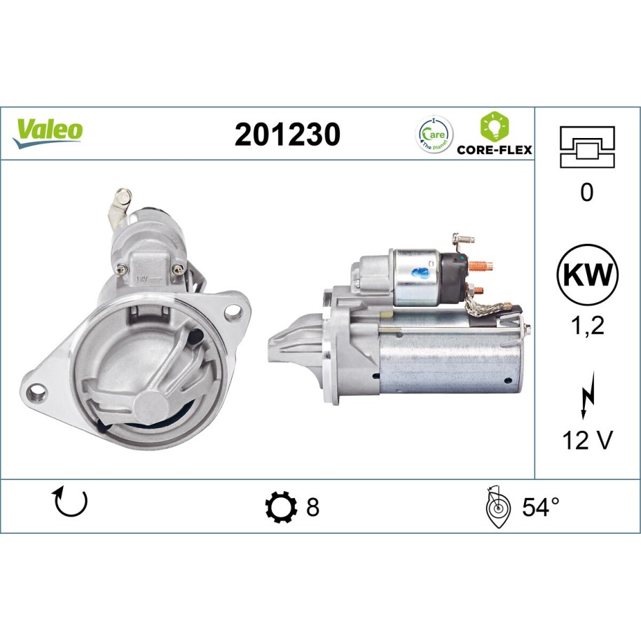 Buy Starter Motor VALEO 201230 for FORD 1776538