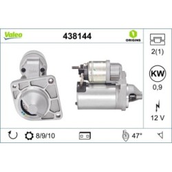 Starter Motor VALEO 438144 for ABARTH ALFA ROMEO FIAT LANCIA