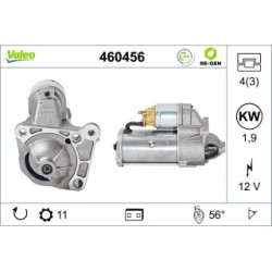 Starter Motor VALEO 460456 for MITSUBISHI NISSAN VAUXHALL