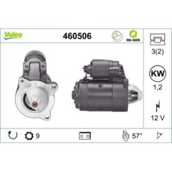 Starter Motor VALEO 460506 for ALPINE DACIA RENAULT 7700694095