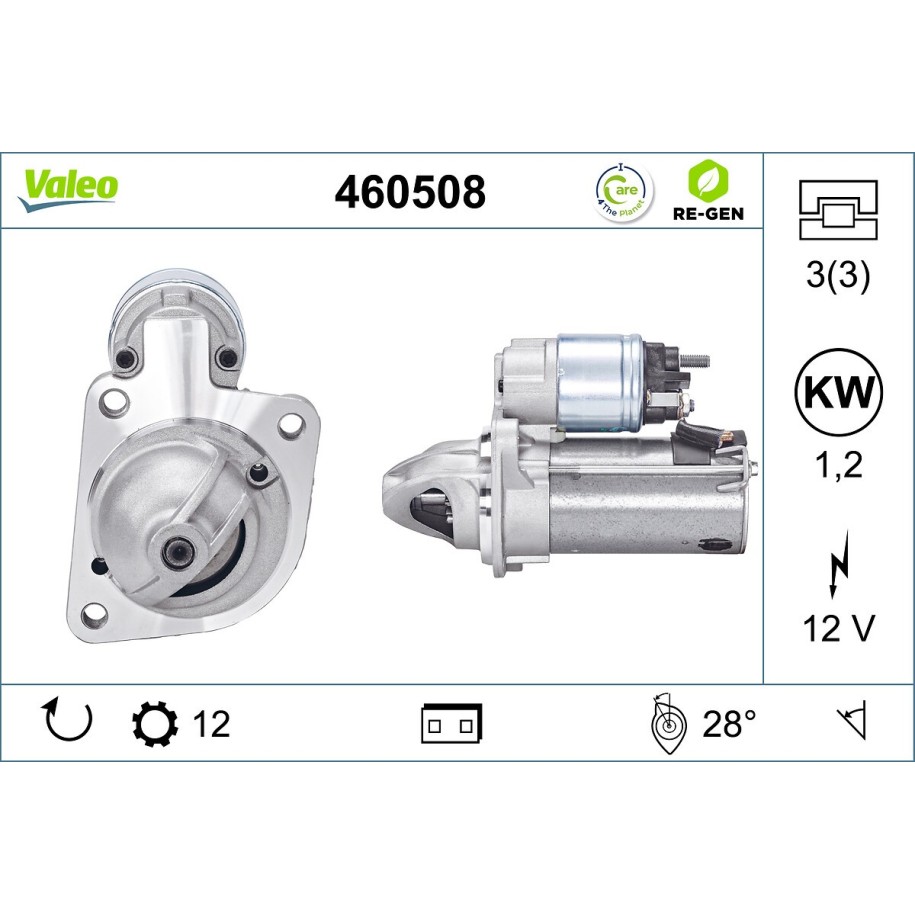 Buy Starter Motor VALEO 460508 for FORD VOLVO 1685833