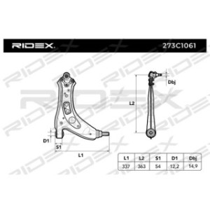 Control Trailing Arm - RIDEX 273C1061