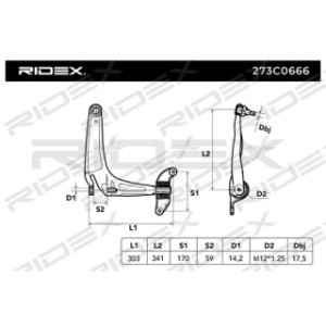 Control Trailing Arm - RIDEX 273C0666