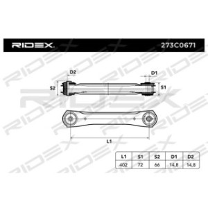 Control Trailing Arm - RIDEX 273C0671