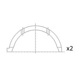 Crankshaft Thrust Washer FAI BT3043-STD for JAGUAR LAND ROVER