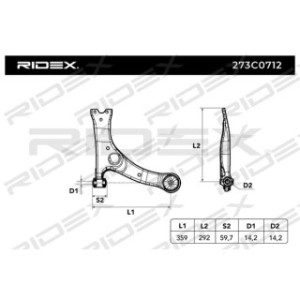 Control Trailing Arm - RIDEX 273C0712