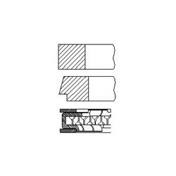 Piston Ring Kit FAI PR26-000 for FORD