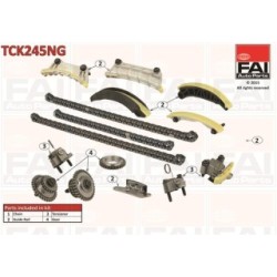 Timing Chain Kit FAI TCK245NG for CADILLAC VAUXHALL SAAB OE 12616608