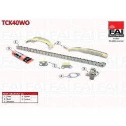 Timing Chain Kit FAI TCK40WO for MITSUBISHI L200 PAJERO OE ME203085