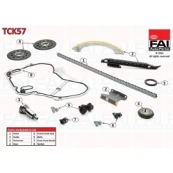 Timing Chain Kit FAI TCK57 for VAUXHALL SAAB OE 24461834
