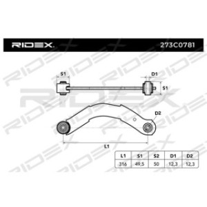 Control Trailing Arm - RIDEX 273C0781