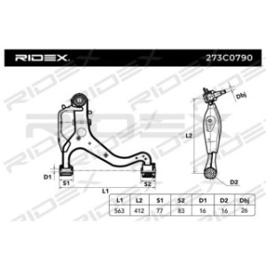 Control Trailing Arm - RIDEX 273C0790