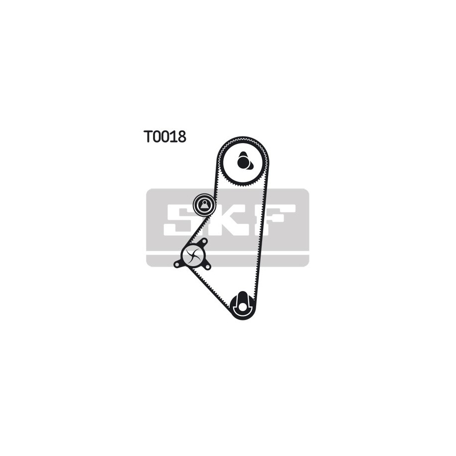 Water Pump & Timing Belt Kit SKF VKMC03201-2 for CITROEN FIAT
