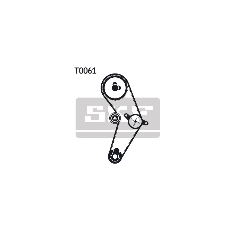 Water Pump & Timing Belt Kit SKF VKMC06415 for RENAULT 19 MEGANE