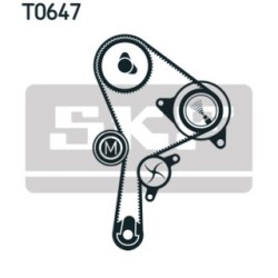 Water Pump & Timing Belt Kit SKF VKMC06008 for RENAULT OE 13028-AW300