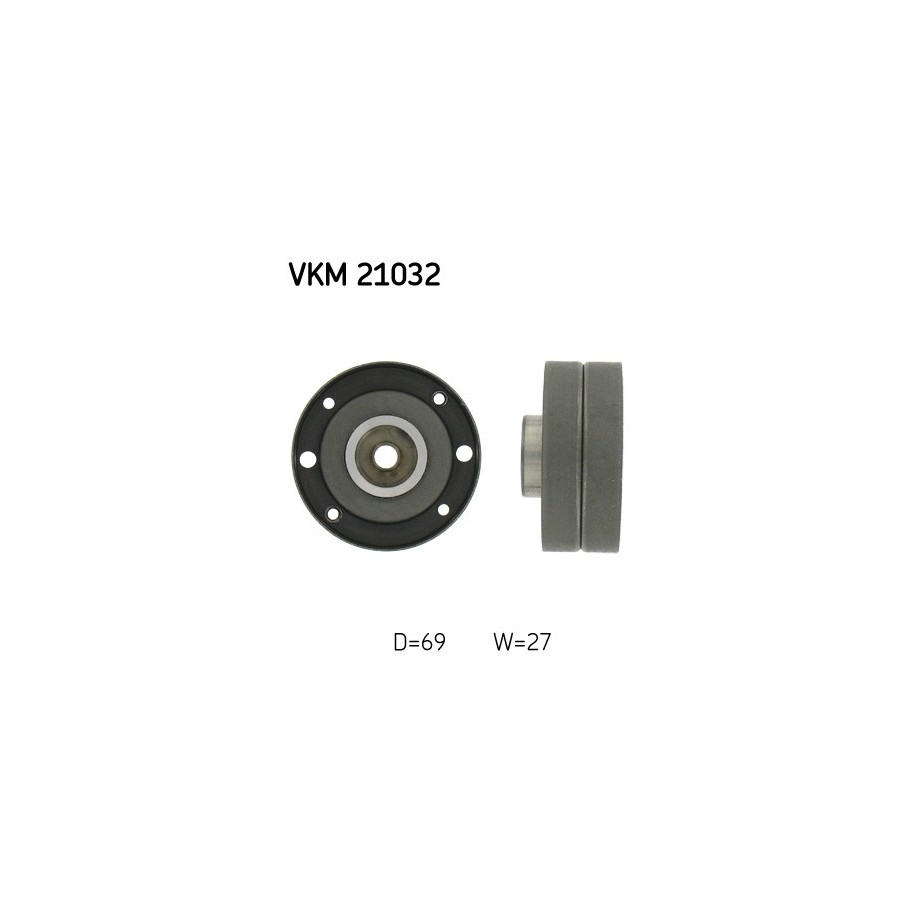 Timing Belt Deflection Guide Pulley SKF VKM21032 for AUDI OE 074109243