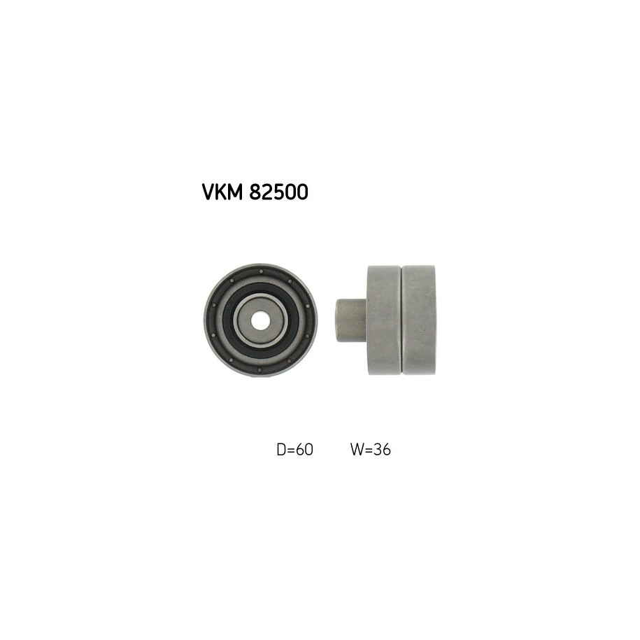 Timing Belt Deflection Guide Pulley SKF VKM82500 for NISSAN
