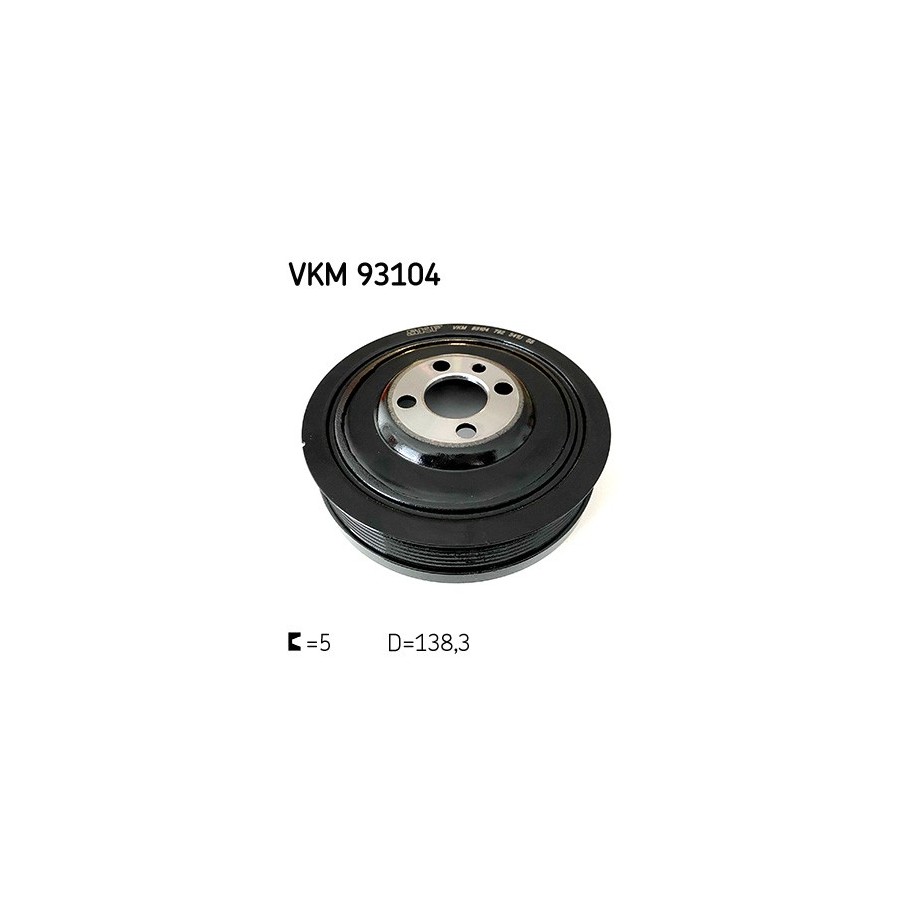 Crankshaft Belt Pulley SKF VKM93104 for AUDI CUPRA DODGE FORD