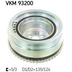 Crankshaft Belt Pulley SKF VKM93200 for FIAT VAUXHALL OE 55181200