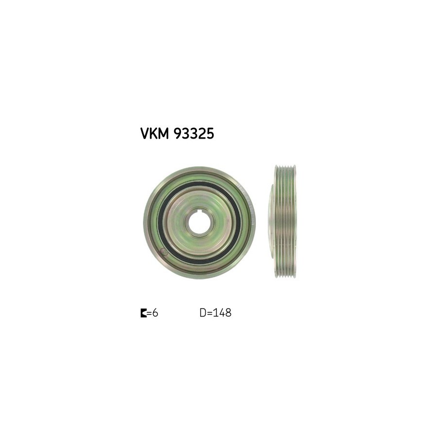 Crankshaft Belt Pulley SKF VKM93325 for CITROEN PEUGEOT OE 0515R1