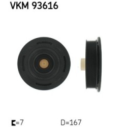 Crankshaft Belt Pulley SKF VKM93616 for NISSAN VAUXHALL RENAULT