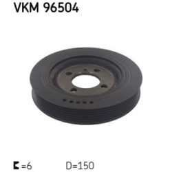 Crankshaft Belt Pulley SKF VKM96504 for HYUNDAI KIA OE 23124-27000