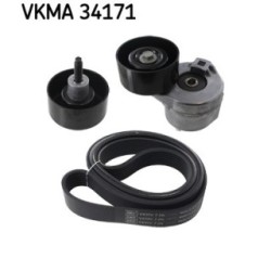 V-ribbed Belt Set SKF VKMA34171 for FORD TRANSIT OE 1096484