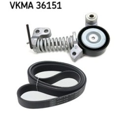 V-ribbed Belt Set SKF VKMA36151 for VOLVO OE 55185077