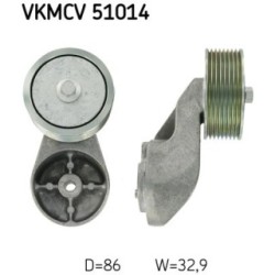 V-ribbed Belt Deflection guide Pulley SKF VKMCV51014 for MERCEDES