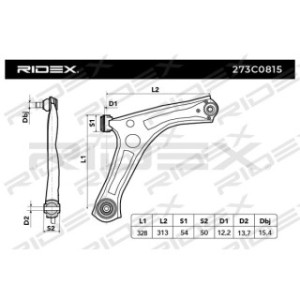 Control Trailing Arm - RIDEX 273C0815