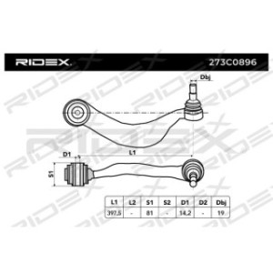 Control Trailing Arm - RIDEX 273C0896