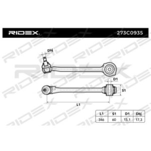 Control Trailing Arm - RIDEX 273C0935