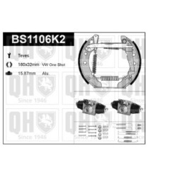 Brake Shoe Set BS1106K2 for VW LUPO