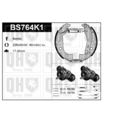 Brake Shoe Set BS764K1 for FIAT TEMPRA TIPO