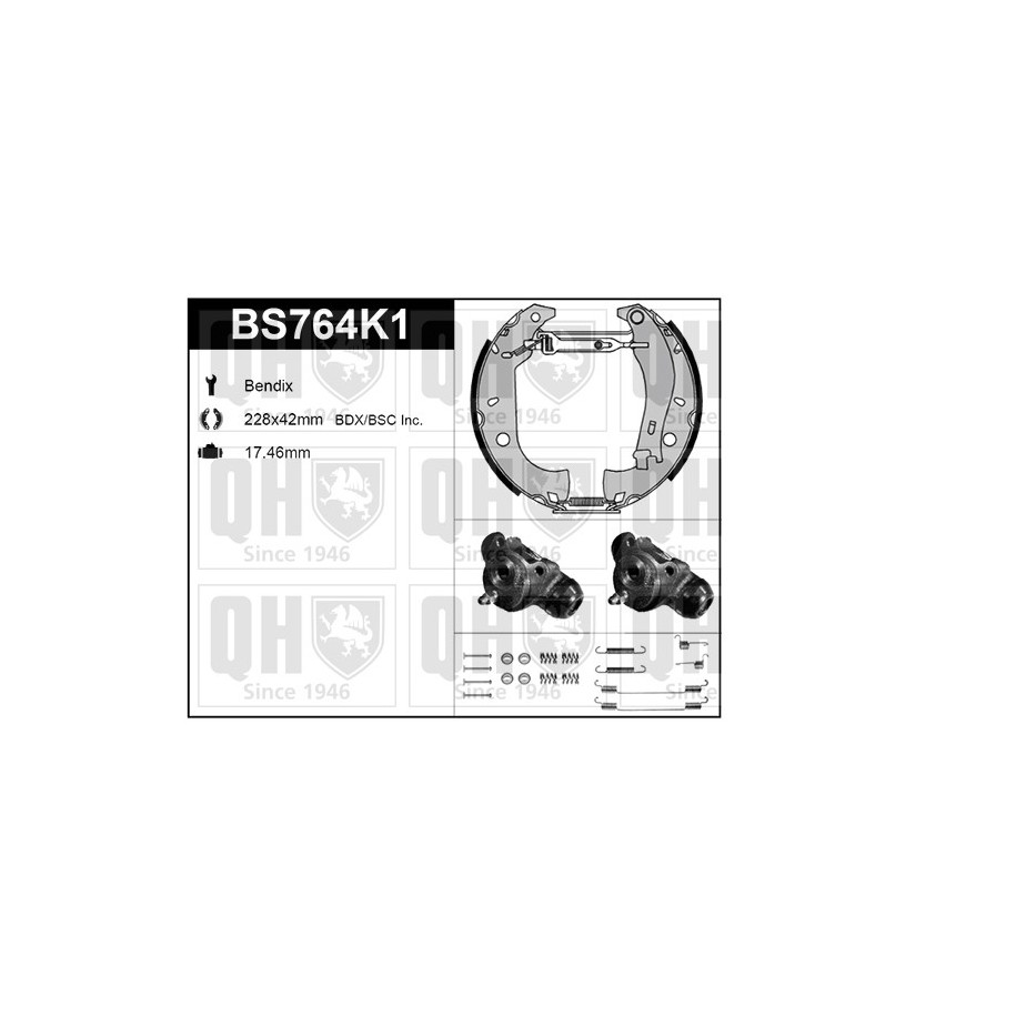 Brake Shoe Set BS764K1 for FIAT TEMPRA TIPO