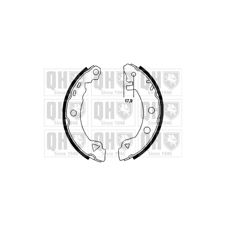 Brake Shoe Set BS809 for ALFA ROMEO RENAULT