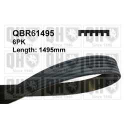 V Ribbed Belt QBR61495 for CADILLAC CHEVROLET