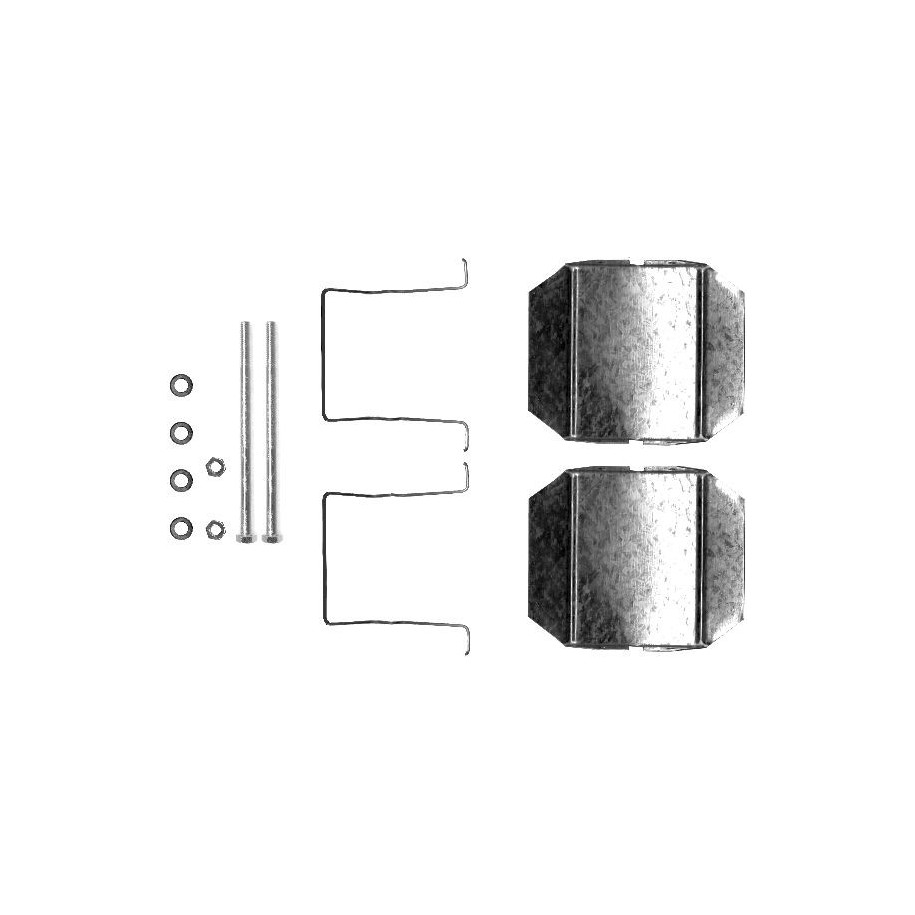 Brake Disc Pad Accessory Kit MINTEX MBA1237 for CITROEN C5 CX