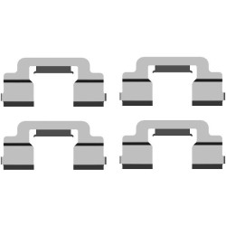 Brake Disc Pad Accessory Kit MINTEX MBA1703 for CITROEN C6