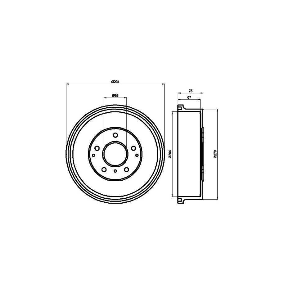 Brake Drum MINTEX MBD129