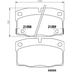Brake Pad Set MINTEX MDB1512