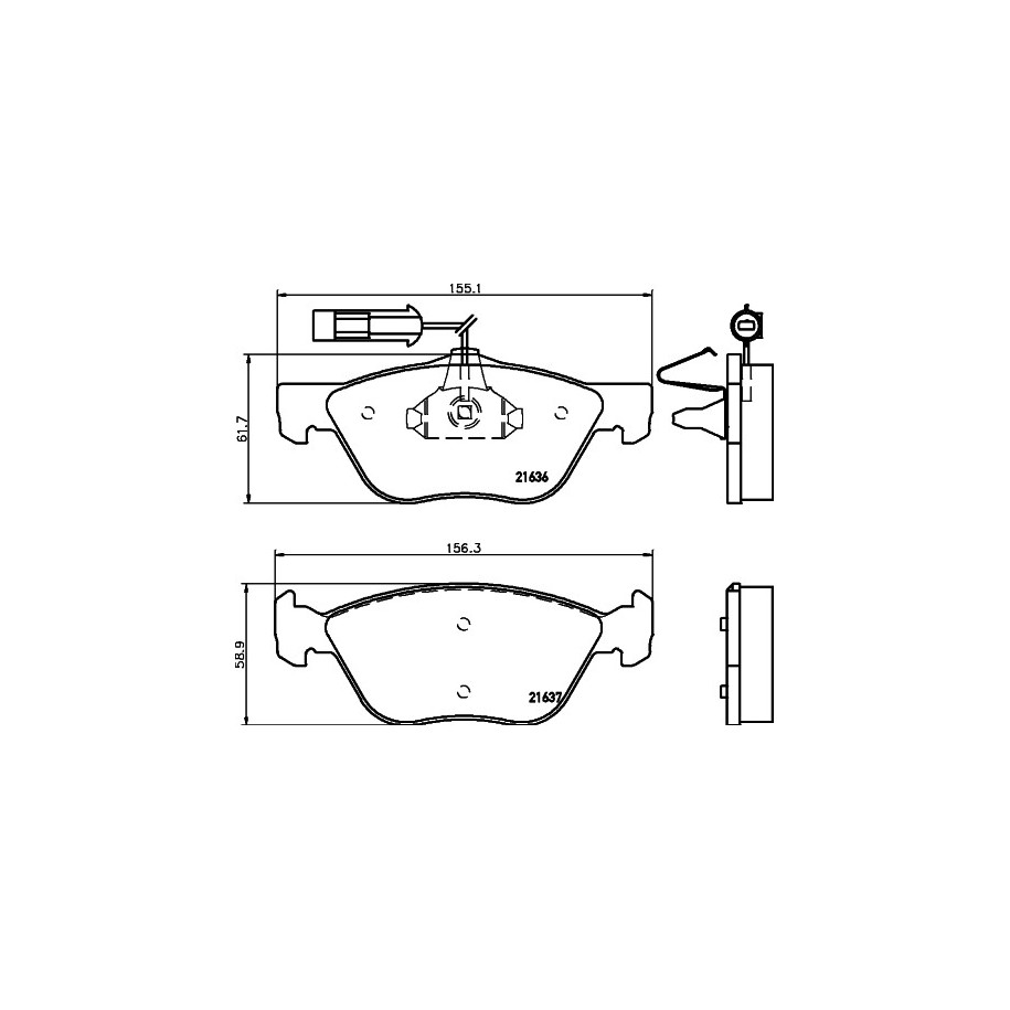 Brake Pad Set MINTEX MDB1735