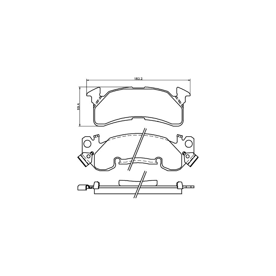 Brake Pad Set MINTEX MDB1790 12321437