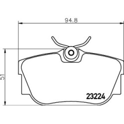 Brake Pad Set MINTEX MDB2105