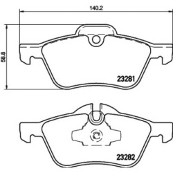 Brake Pad Set MINTEX MDB2162 for MINI MINI 1503076