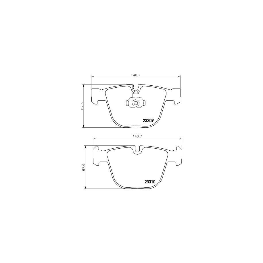 Brake Pad Set MINTEX MDB2419