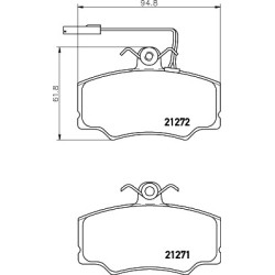 Brake Pad Set MINTEX MDB2467 for ALFA ROMEO 33